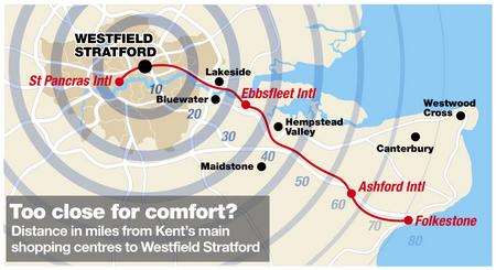 Westfield Stratford map