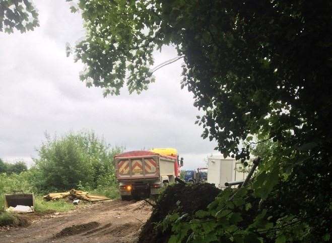 Leybourne residents believe work has still been undertaken this week, despite stop notices being enforced by Tonbridge and Malling council on Monday