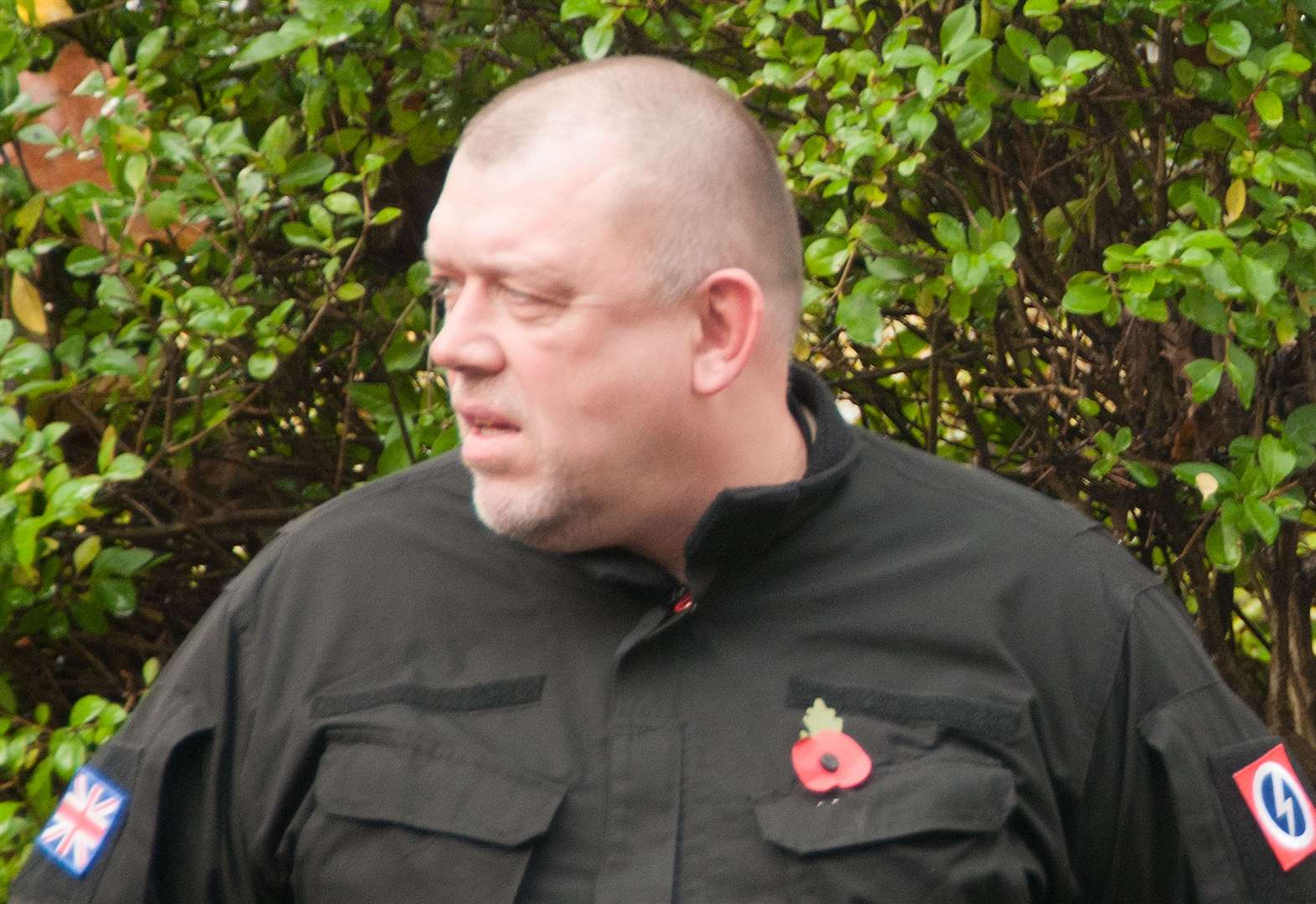 Cllr Andy Weatherhead at a rally organised by the NBU outside the Greek Embassy in November 2013 in support of the neo-fascist Golden Dawn. Picture: Hope Not Hate