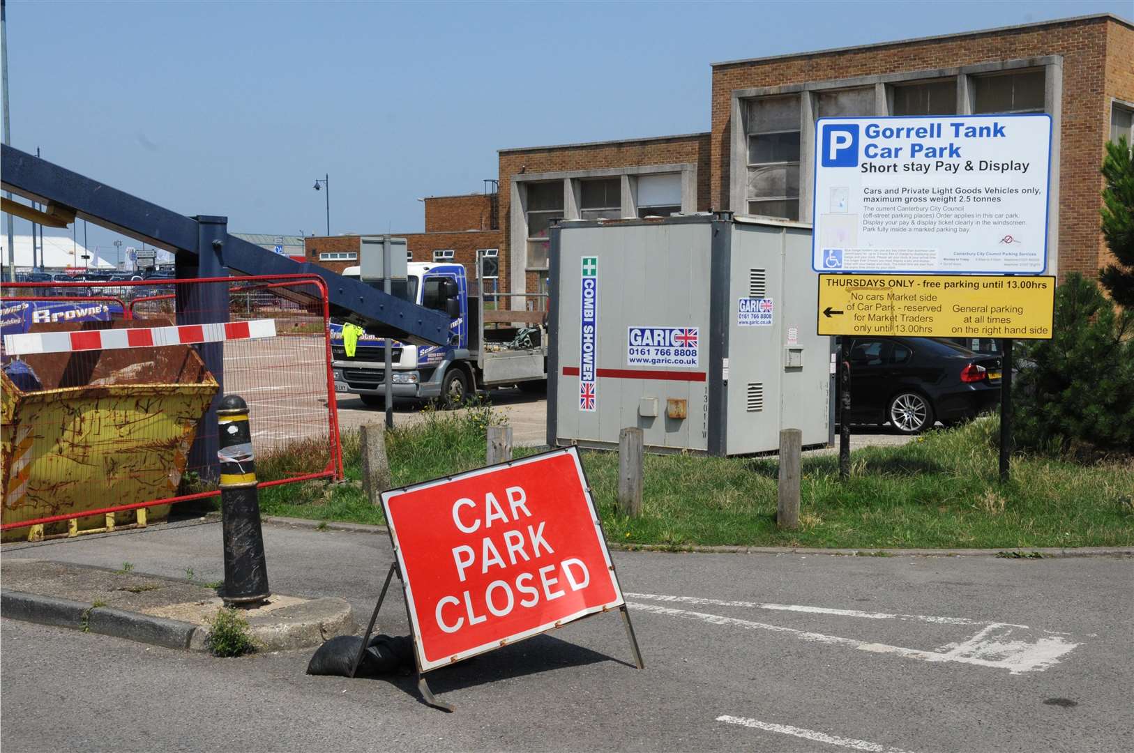 The Gorrell Tank car park in Whitstable when it previously closed in 2014.