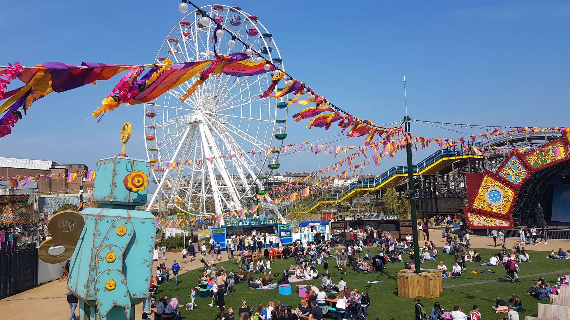 The amusement park in Margate