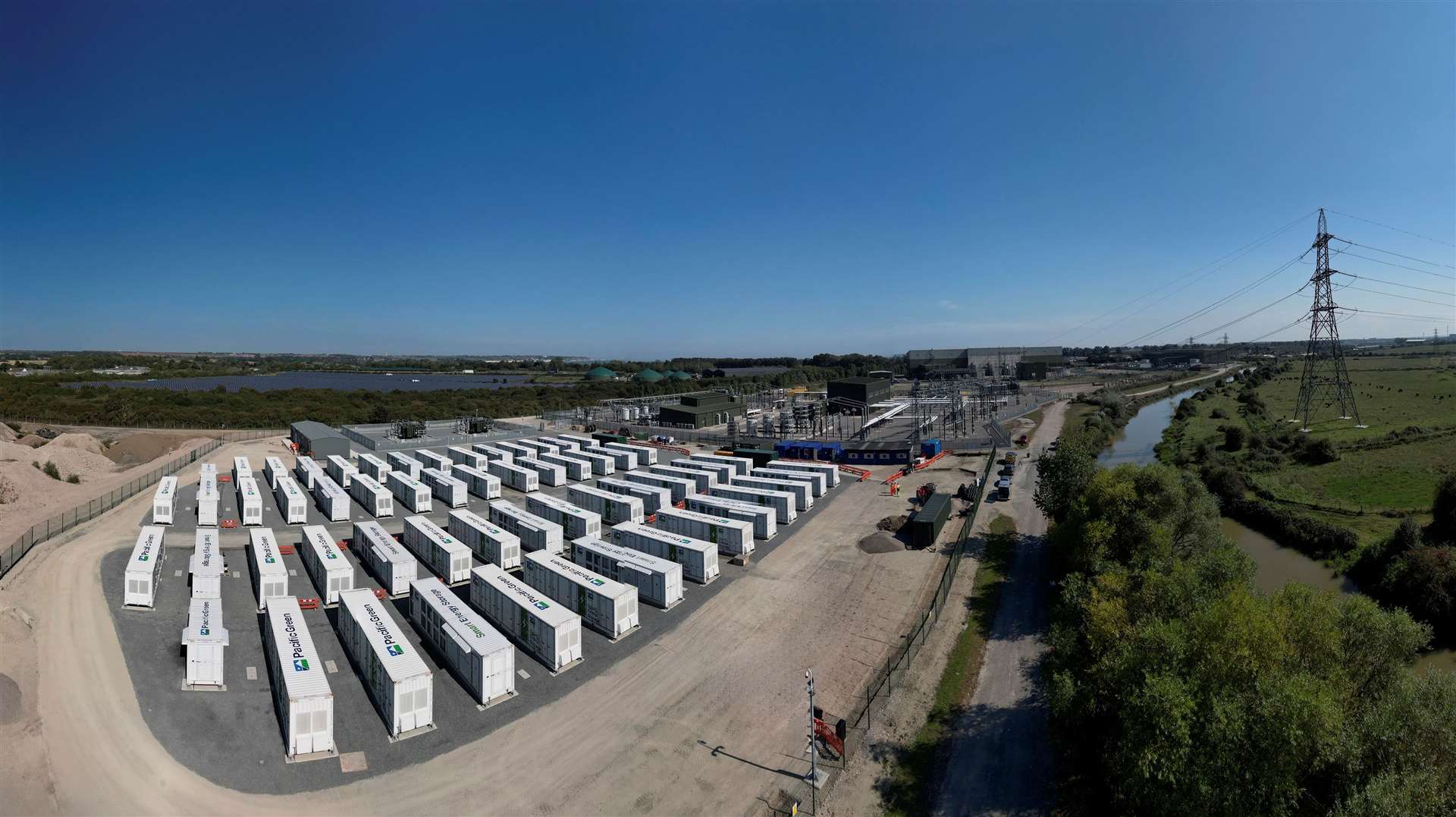 Pacific Green's facility at Richborough can store 99.99MW of energy. Picture: Pacific Green Technologies