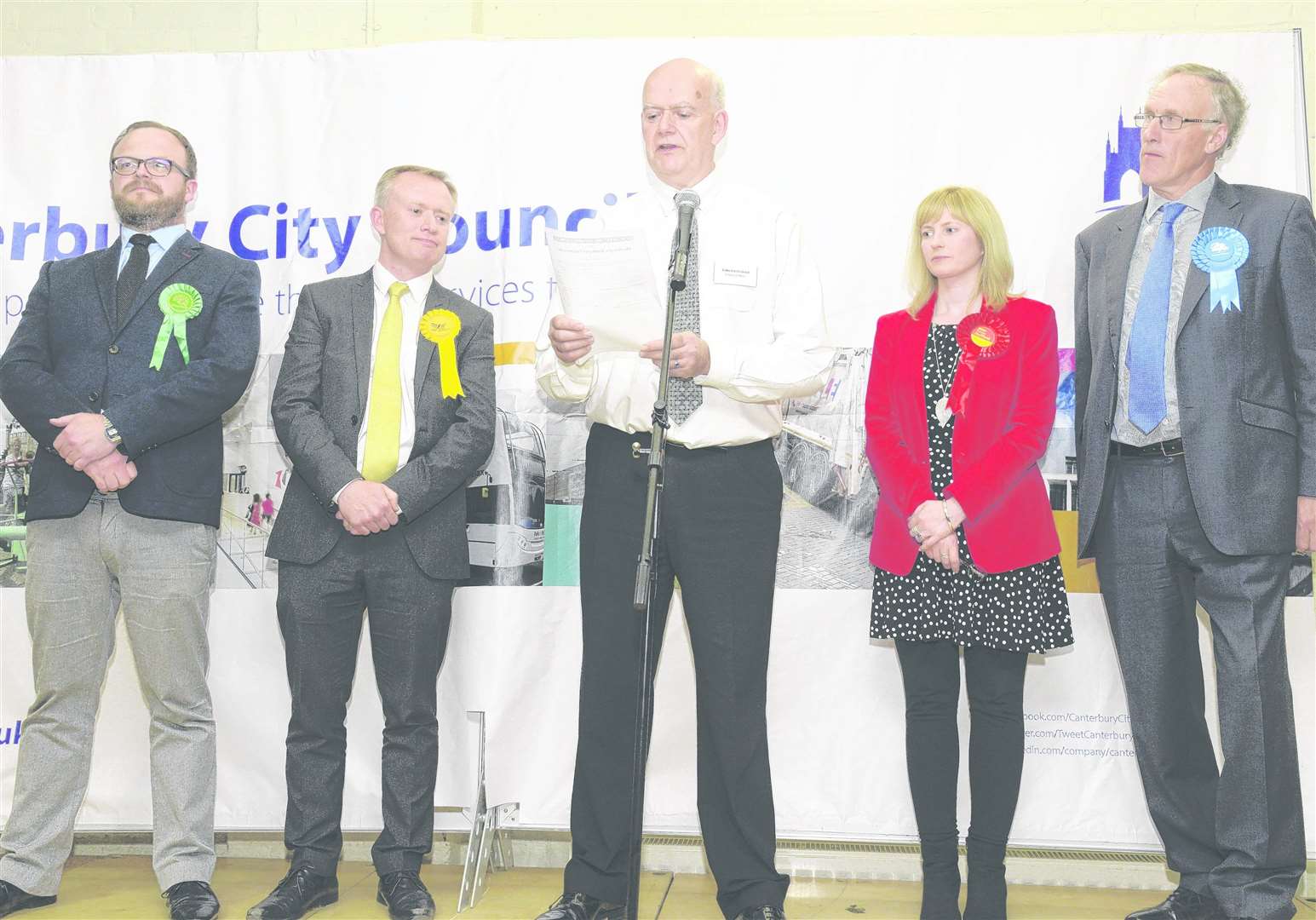 The result being announced at the Canterbury count in 2017