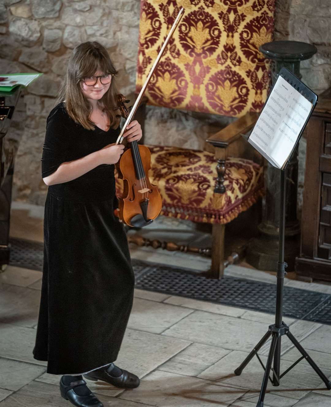 Young musician Marie Harris