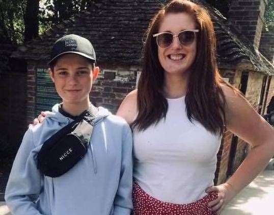 Ellis Murphy-Richards and his mum Natasha Murphy