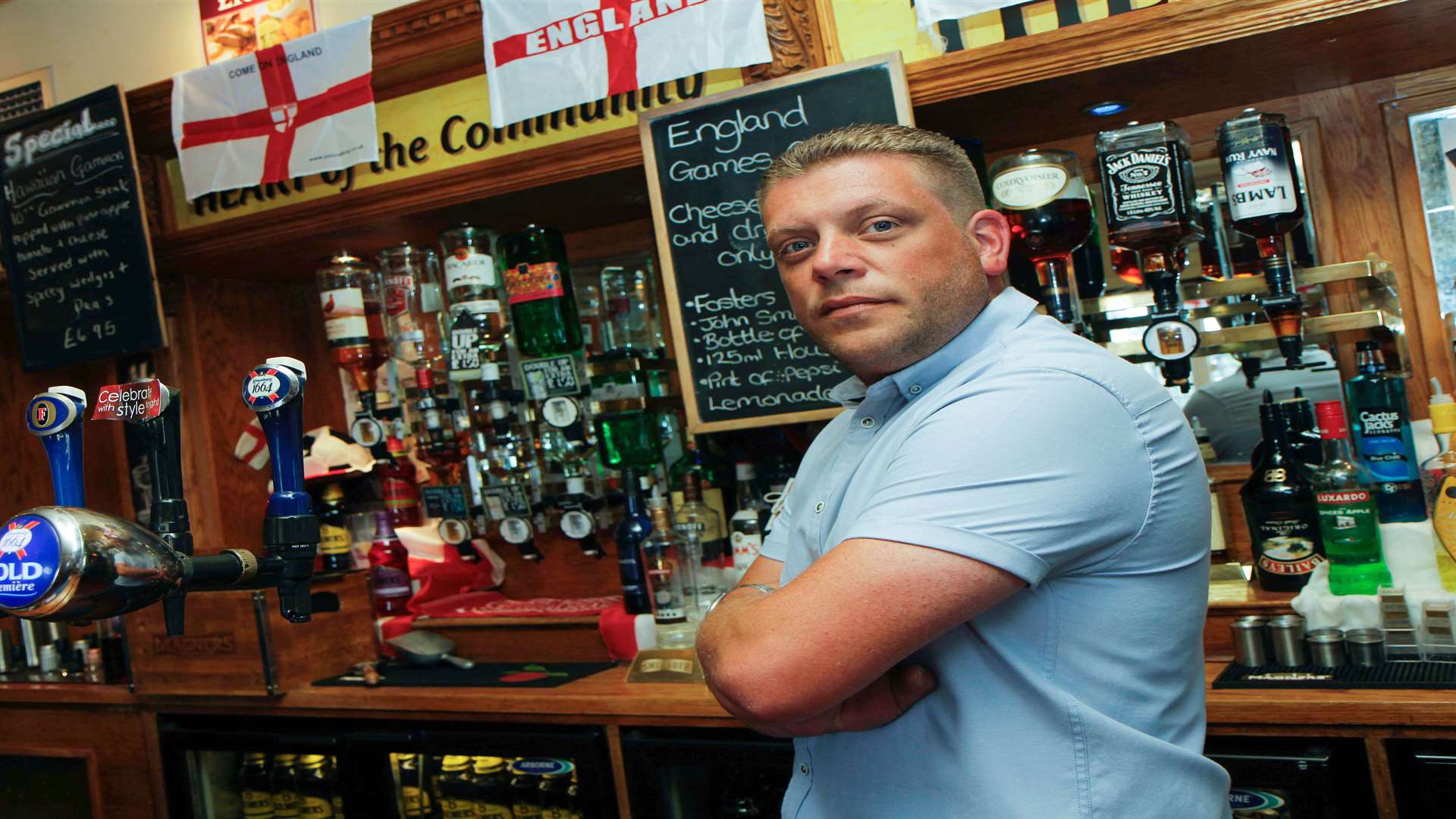 Landlord Stephen McNaughton at The Cricketers, Sturdee Avenue, Gillingham