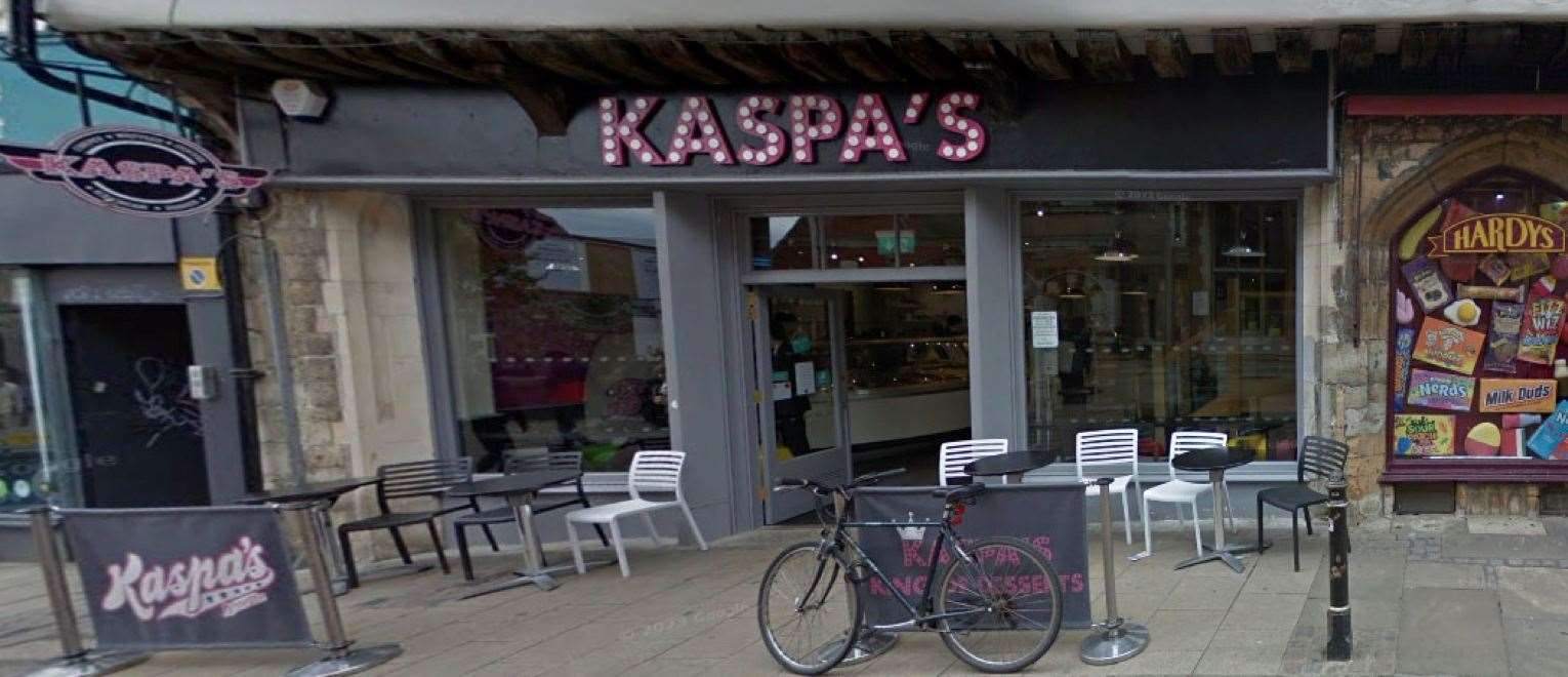 The Canterbury High Street property was formerly open as a Kaspa's dessert restaurant