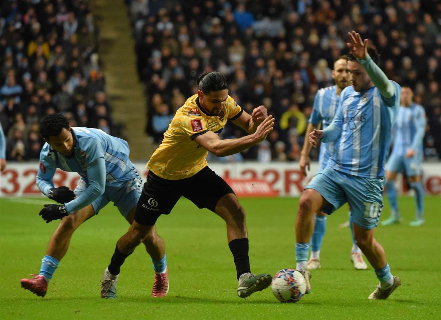 Harry Kyprianou makes progress at the CBS Arena. Picture: Steve Terrell