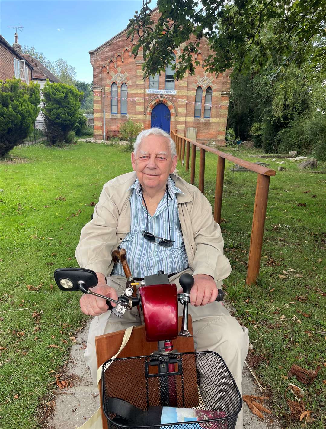 Ron Haggerty, former custodian of the Methodist Church for more than 50 years