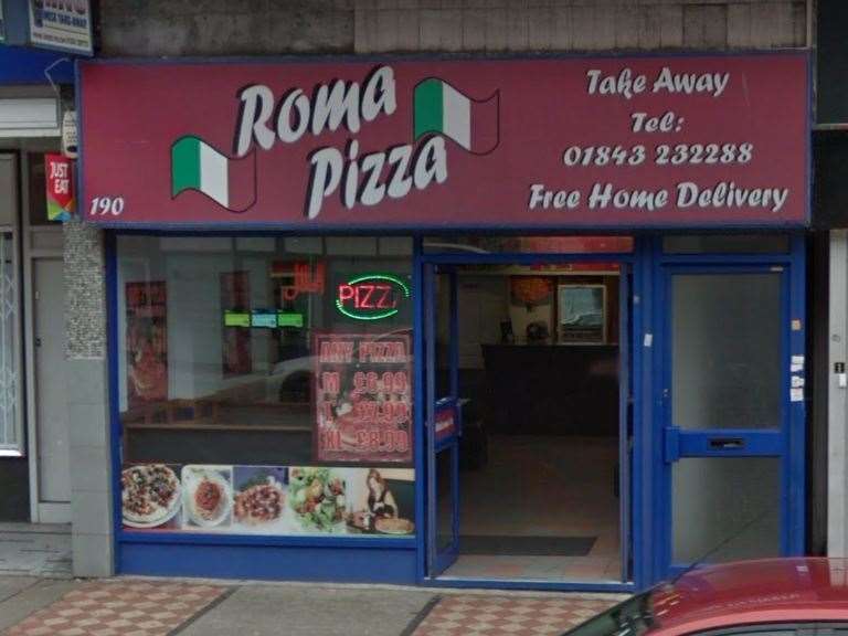 Roma Pizza in Northdown Road, Cliftonville. Picture: Google