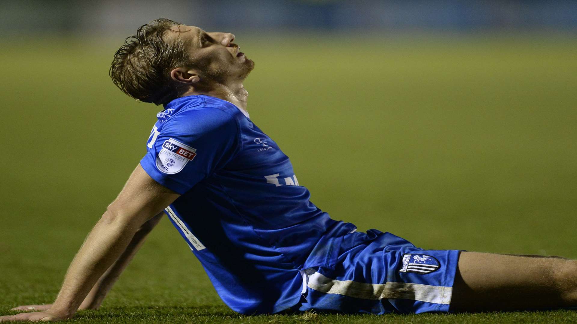 Lee Martin feels the pain of defeat at full-time Picture: Ady Kerry