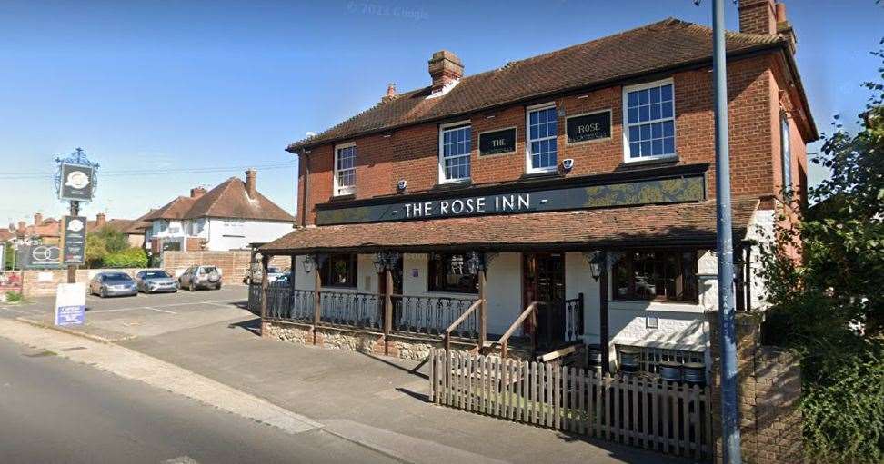 Nathan Gould made derogatory comments and was aggressive towards a member of staff at The Rose Inn in Ashford Road, Bearsted. Picture: Google Maps