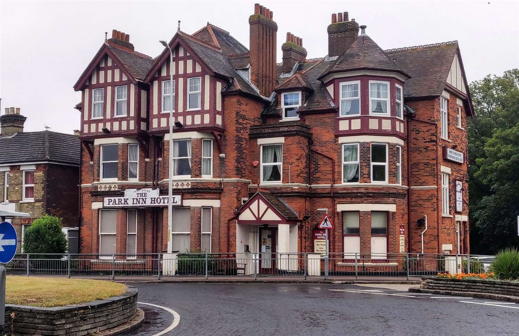 The Park Inn, which is located opposite Folkestone Central railway station