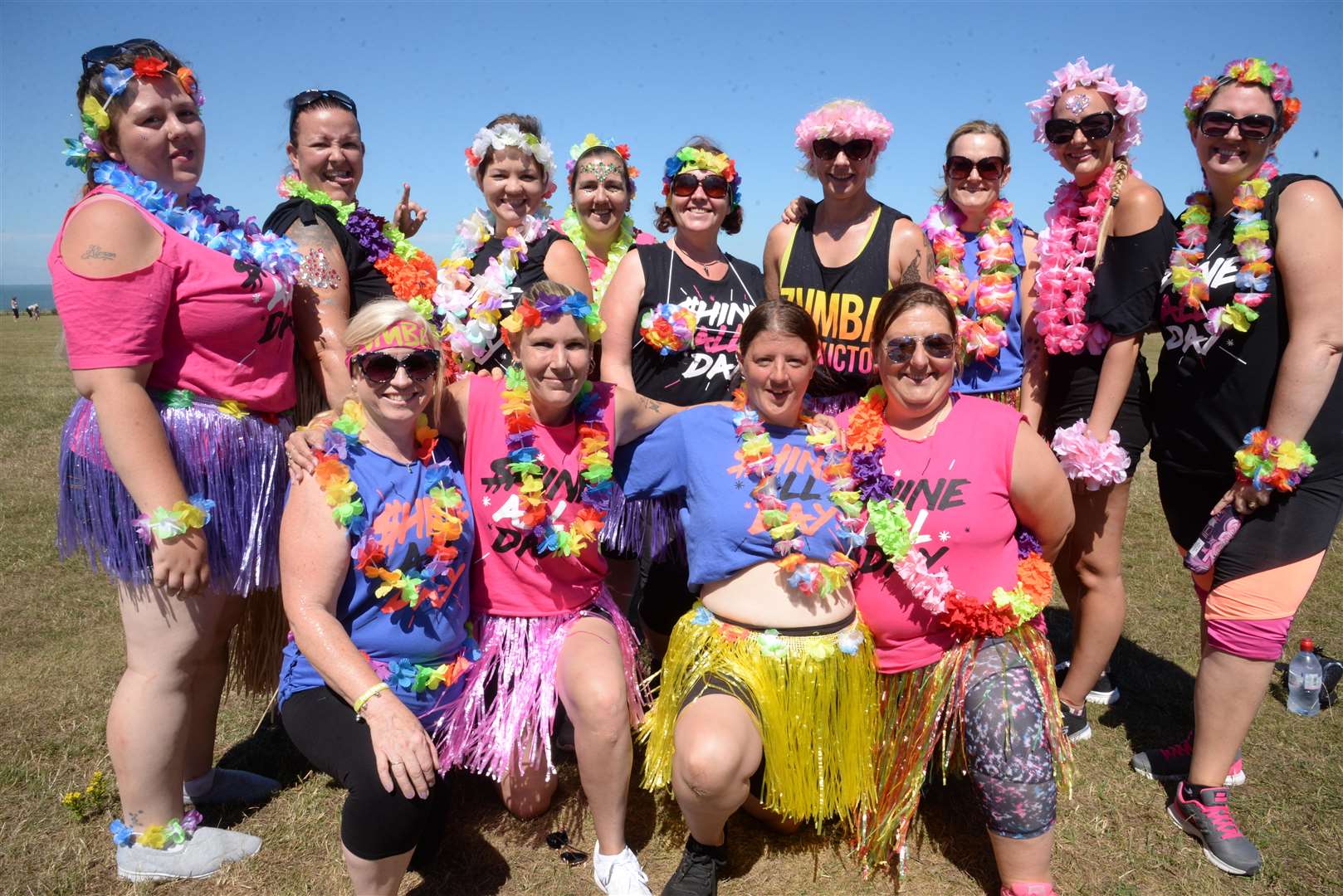 Zumba with Beck from Drapermills School at the Margate Carnival on Sunday. Picture: Chris Davey. (3437133)