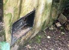 Tim Hatcher was shown the entrance to the ice bunkers by a friend