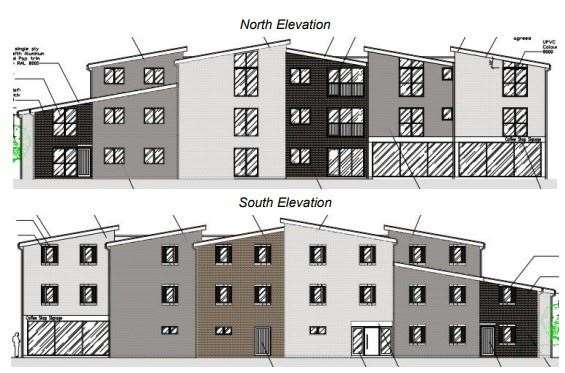 A drawing of the proposed flats. Picture: Gravesham council planning portal