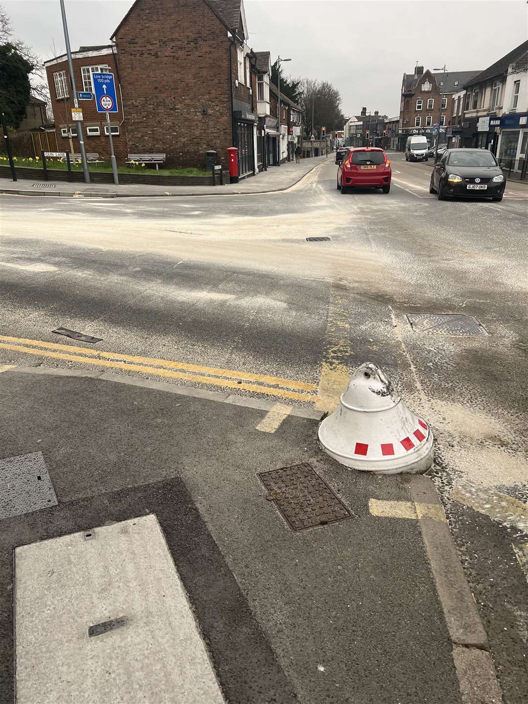 Gary Hunt feared there will be a fatal accident because of the bollard in London Road, Strood