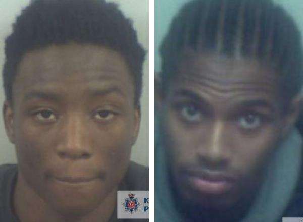 Christopher Bolokor, left, and Tasham Reid-Watson. Picture: Kent Police (5867449)