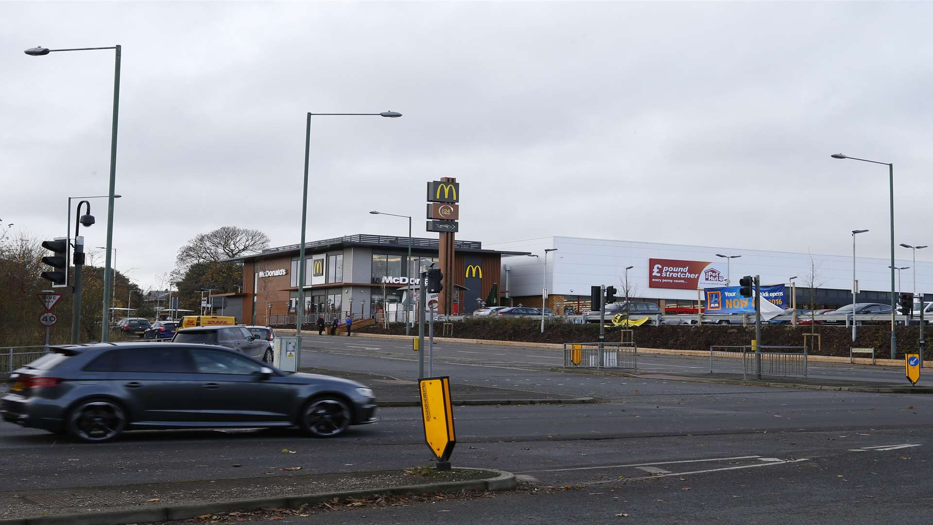 Traffic is queuing along the A20. Stock pic.