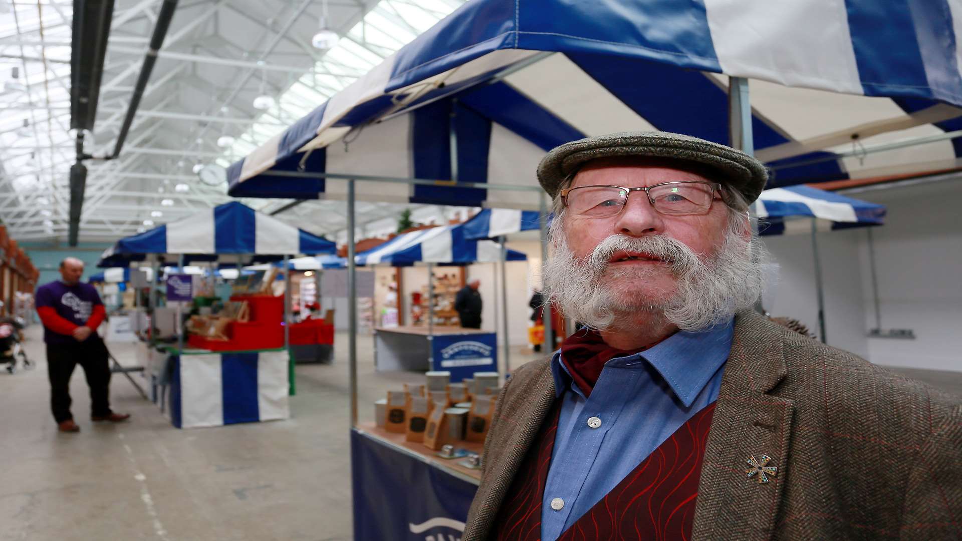 The refurbished Gravesend Borough Market has now been open for just over a week, following it's closure for several months. Stall holder Ian Armstrong