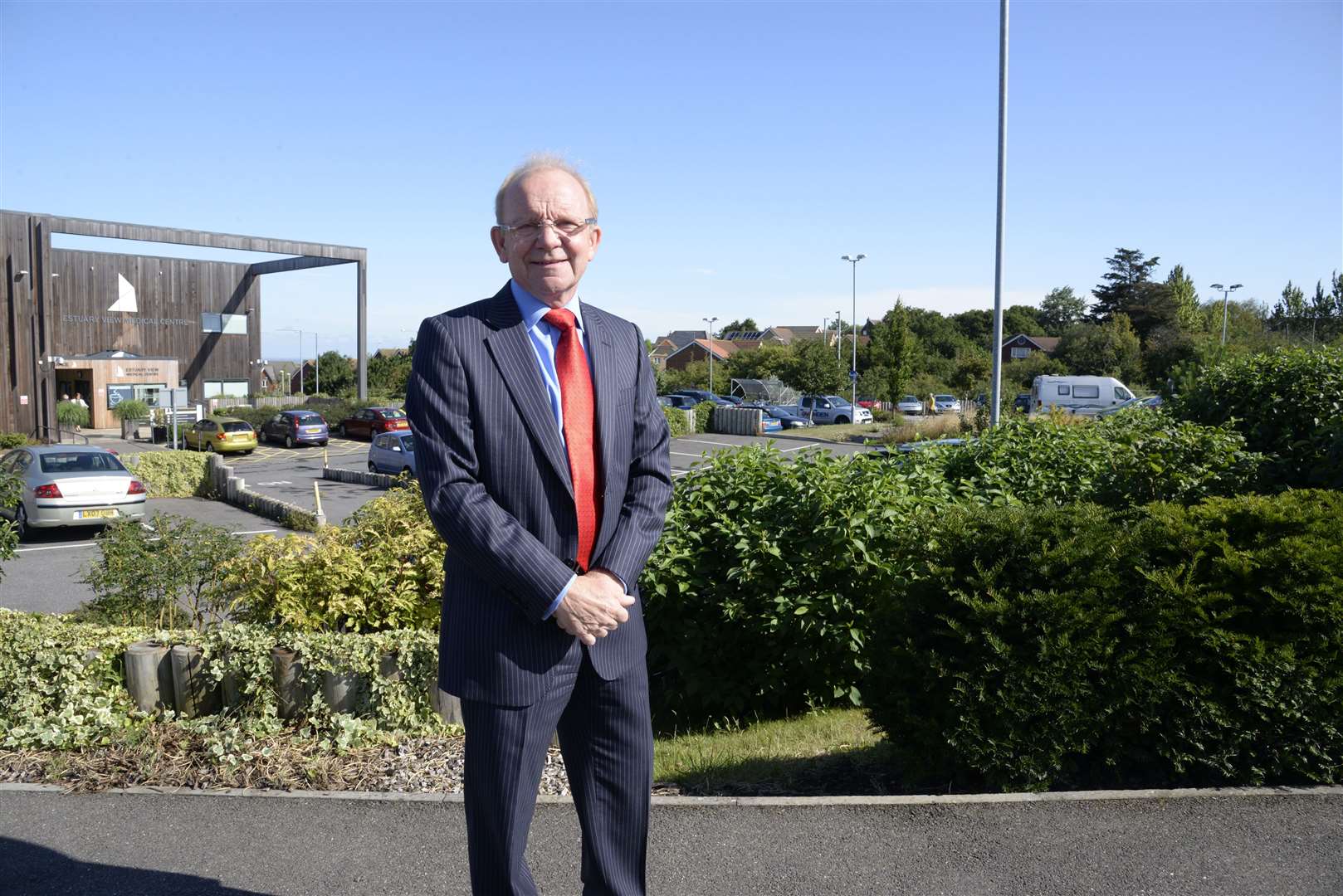 Seasalter resident Rowland Cruttenden at the former Cheadles pharmacy, which shut in July. He has welcomed the news of its return, under a new operator