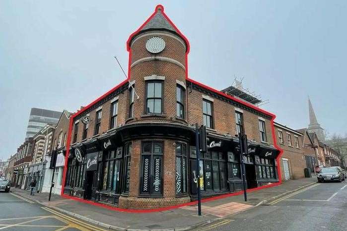 The building is on the junction of King Street and Church Street in Maidstone