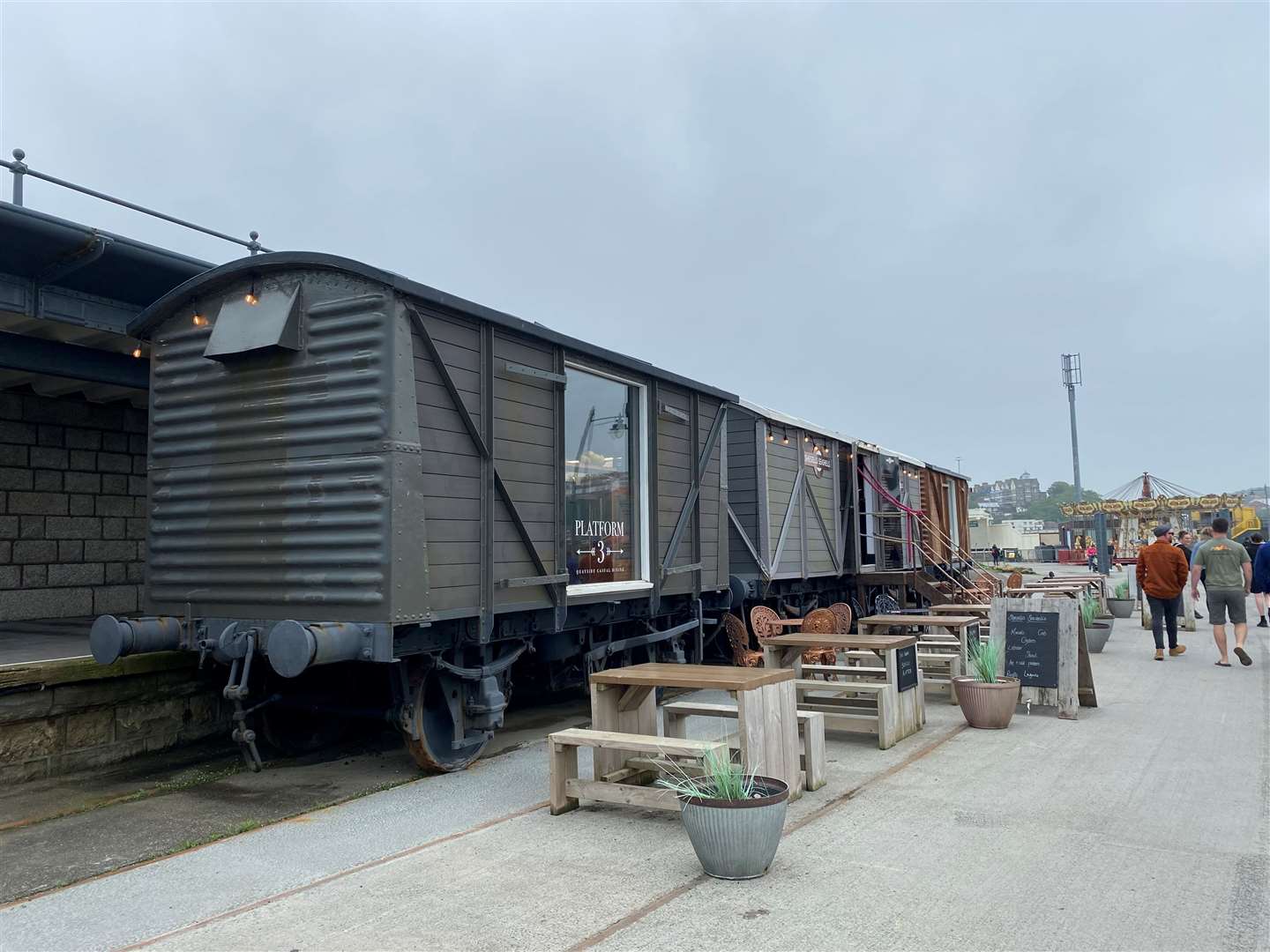 The new train carriage restaurant would be adjacent to the Shesells Seashells site