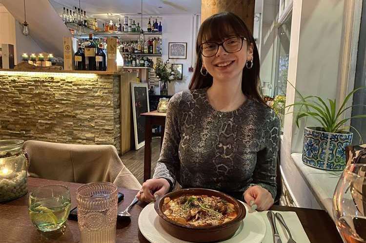 Reporter Cara Simmonds at La Villetta in Maidstone, which scored 24 out of 25