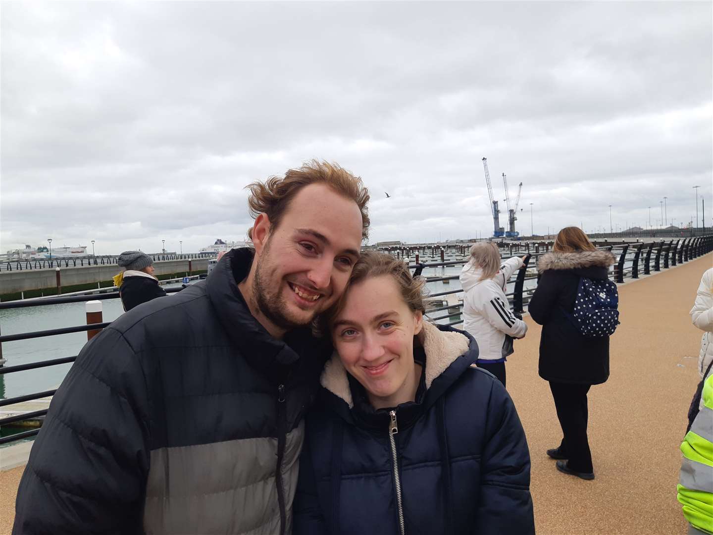 Fundraiser Jordan Walton at the ceremony with girlfriend Katie Dragwidge. Picture: Sam Lennon