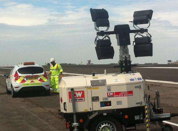 Workers getting Manston ready