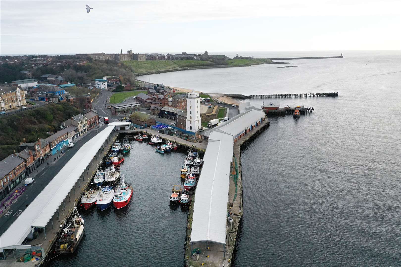 Fishing boats at North Shields Fish Quay (Owen Humphreys/PA)