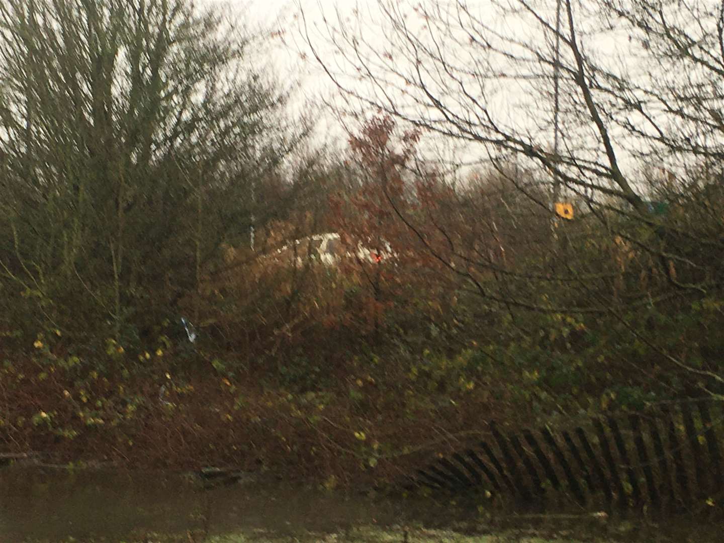 Fences around the Sheepfold Lane field have started collapsing, causing activists to fear a collision between an escaped horse and a car (24782010)