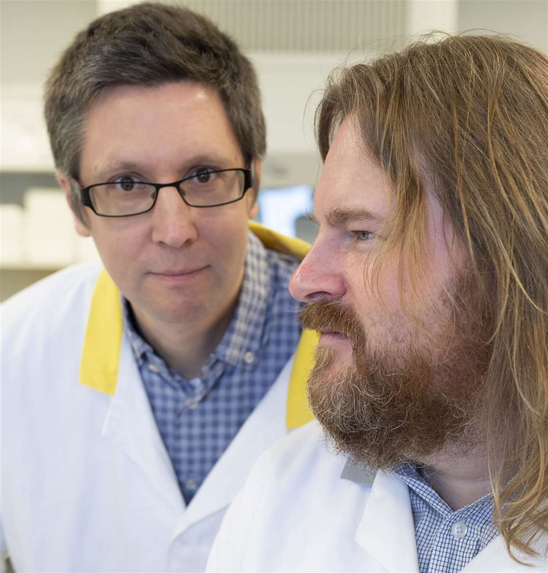 Prof Martin Michaelis and Dr Mark Wass, from the University of Kent's School of Biosciences