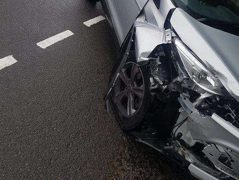 This car collided with Miss Roach's in Four Elms Hill, Hoo