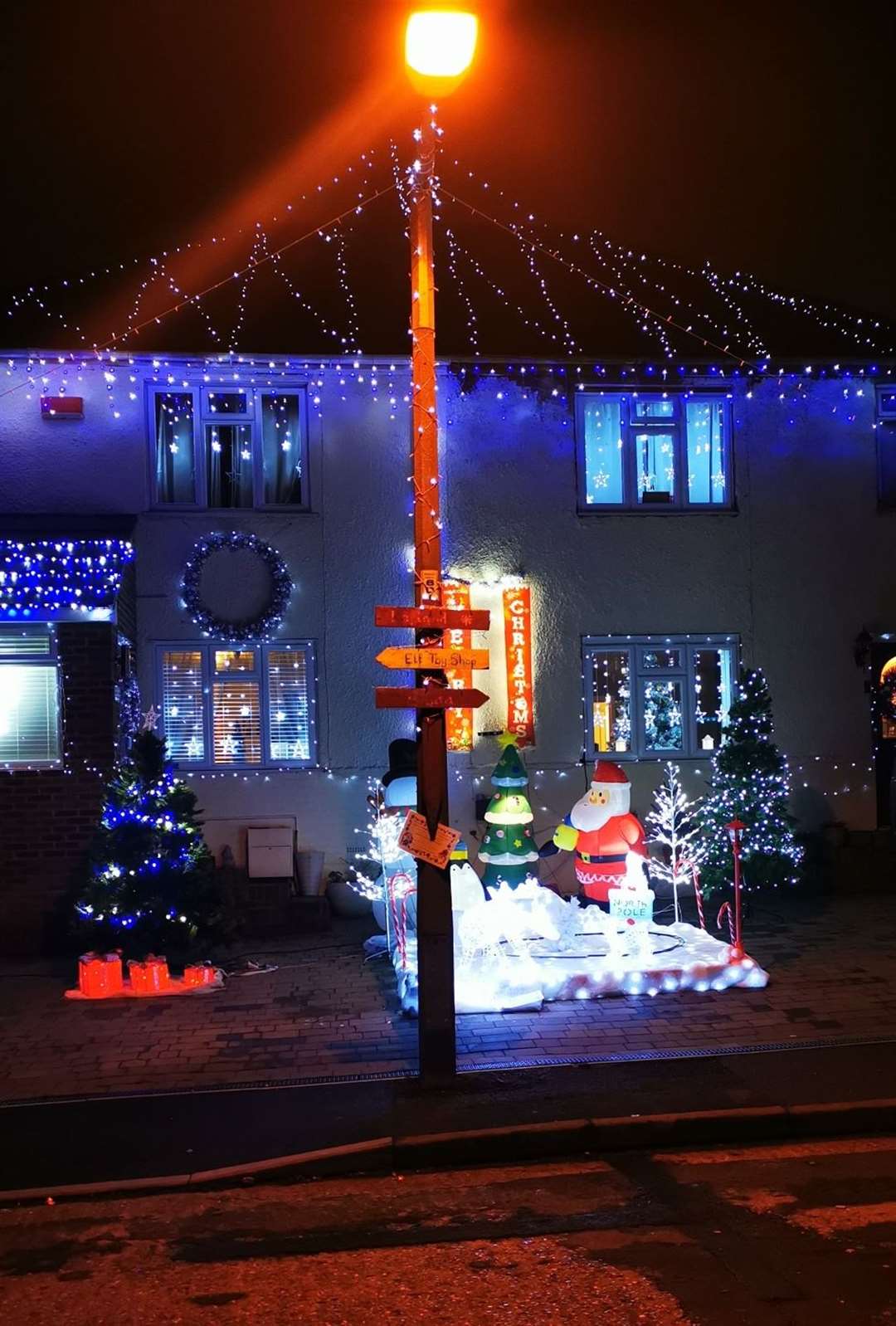 Festive fundraiser in Beech Road, Strood, which is raising money for Medway Maritime's children's ward