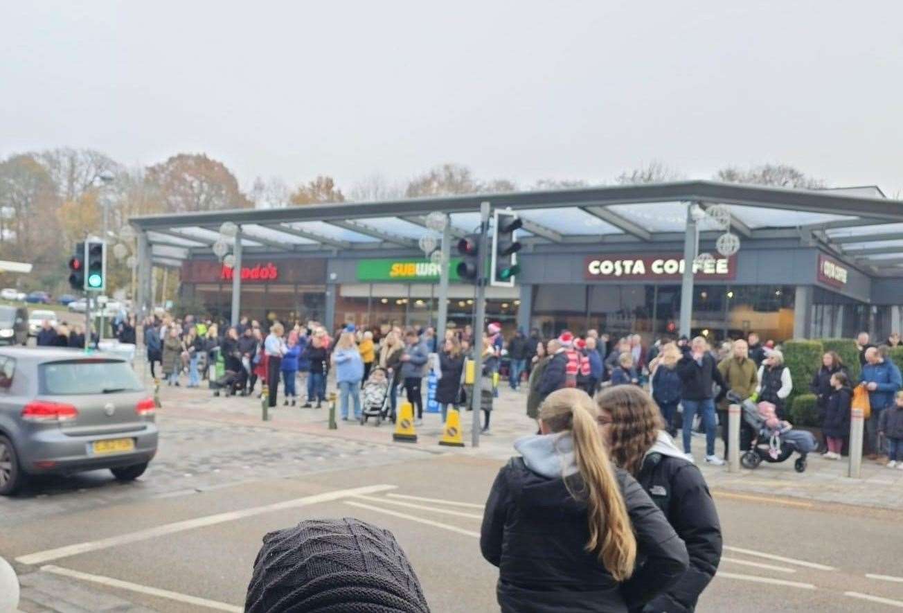 Hempstead Valley Shopping Centre in Gillingham had to be evacuated after the fire alarm system sounded. Picture: Mark Broughton