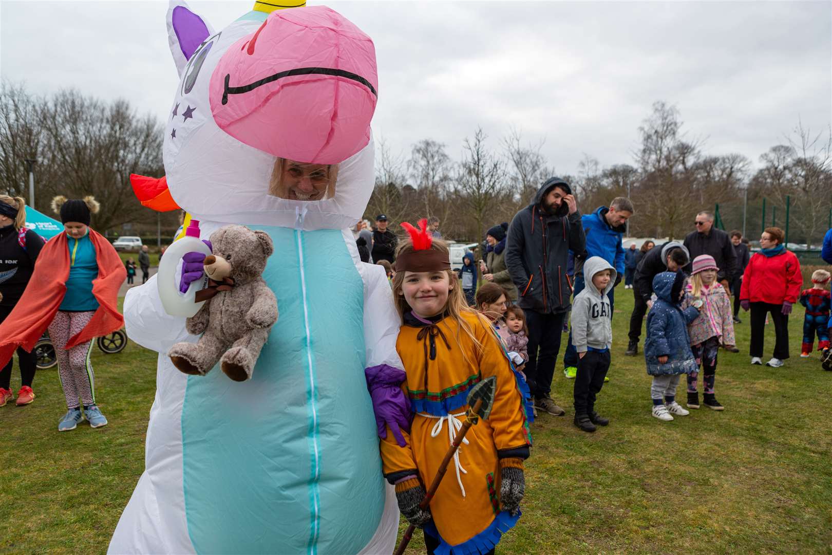 Some runners came in fancy dress