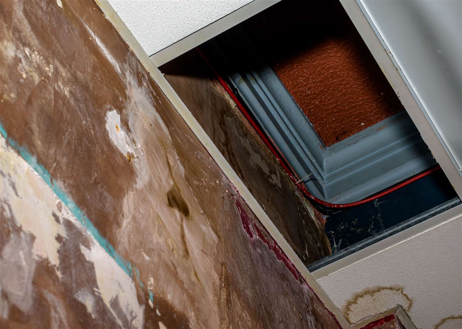 A hidden ceiling detail in the foyer