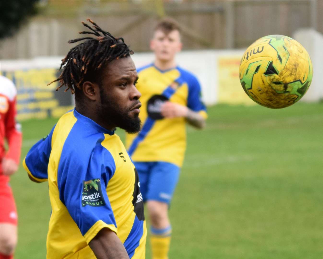 Timmy Babington scored for Lydd at the weekend. Picture: Ken Medwyn