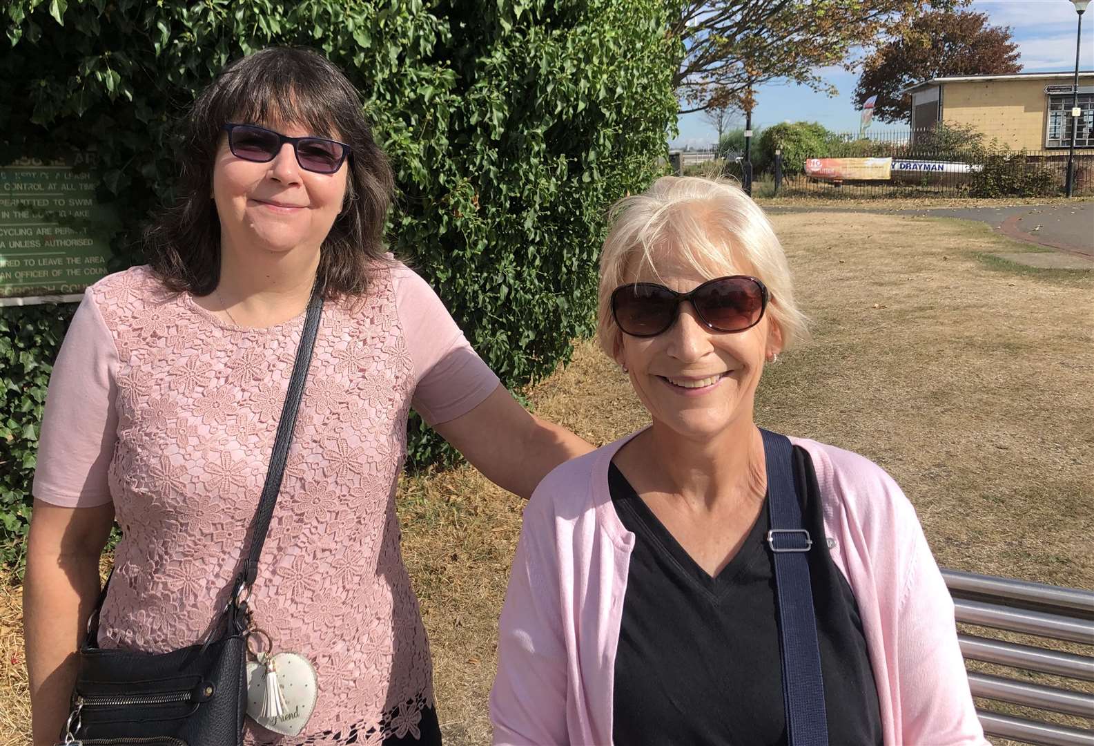 Susan Lyons (right) says litter will always be an issue