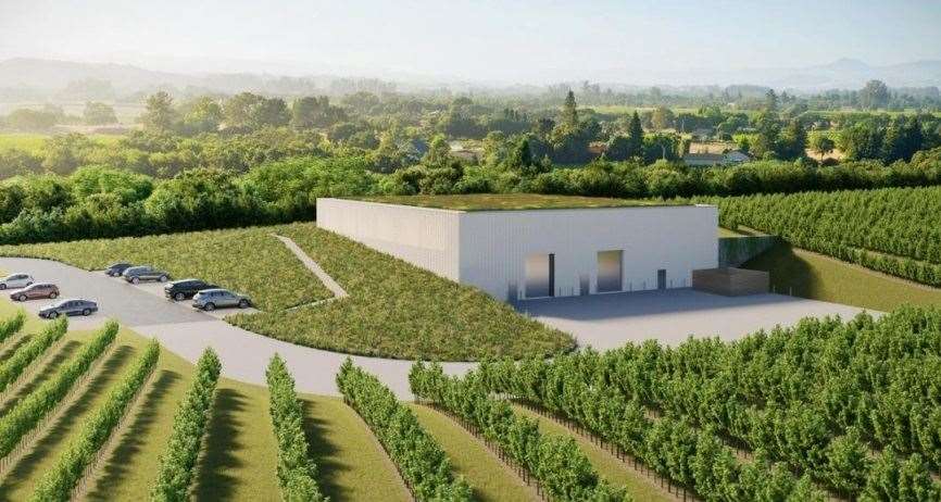 How the winery and car park is set to look