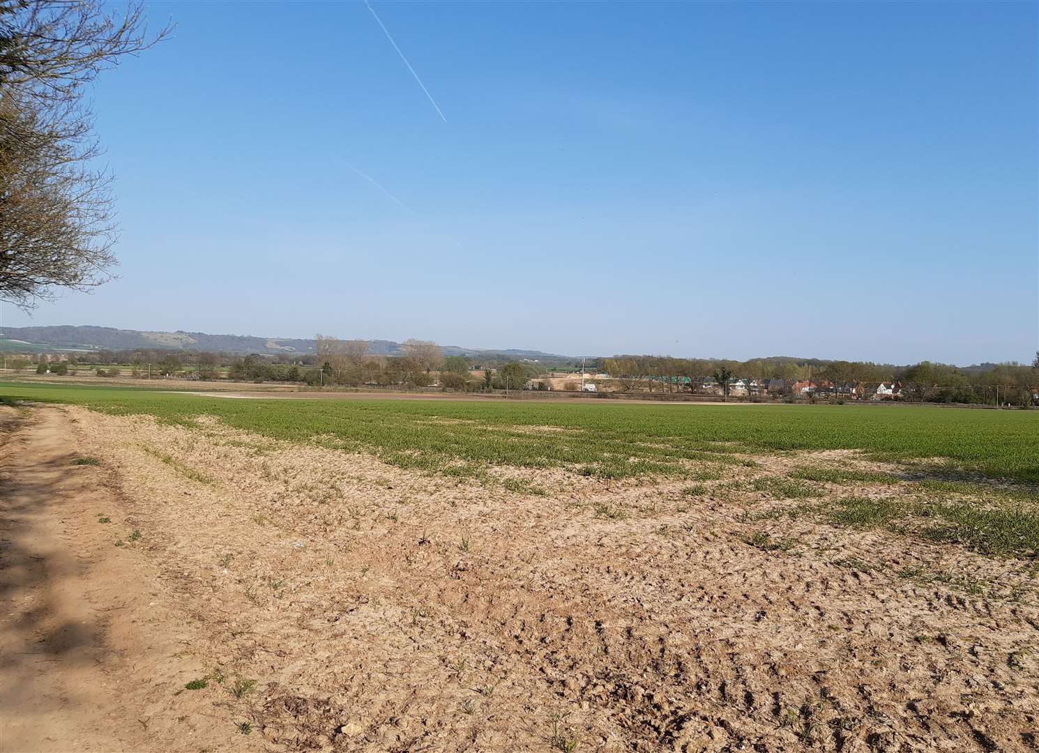 The Conningbrook Park - or Large Burton - development will see 725 houses built on this Kennington field