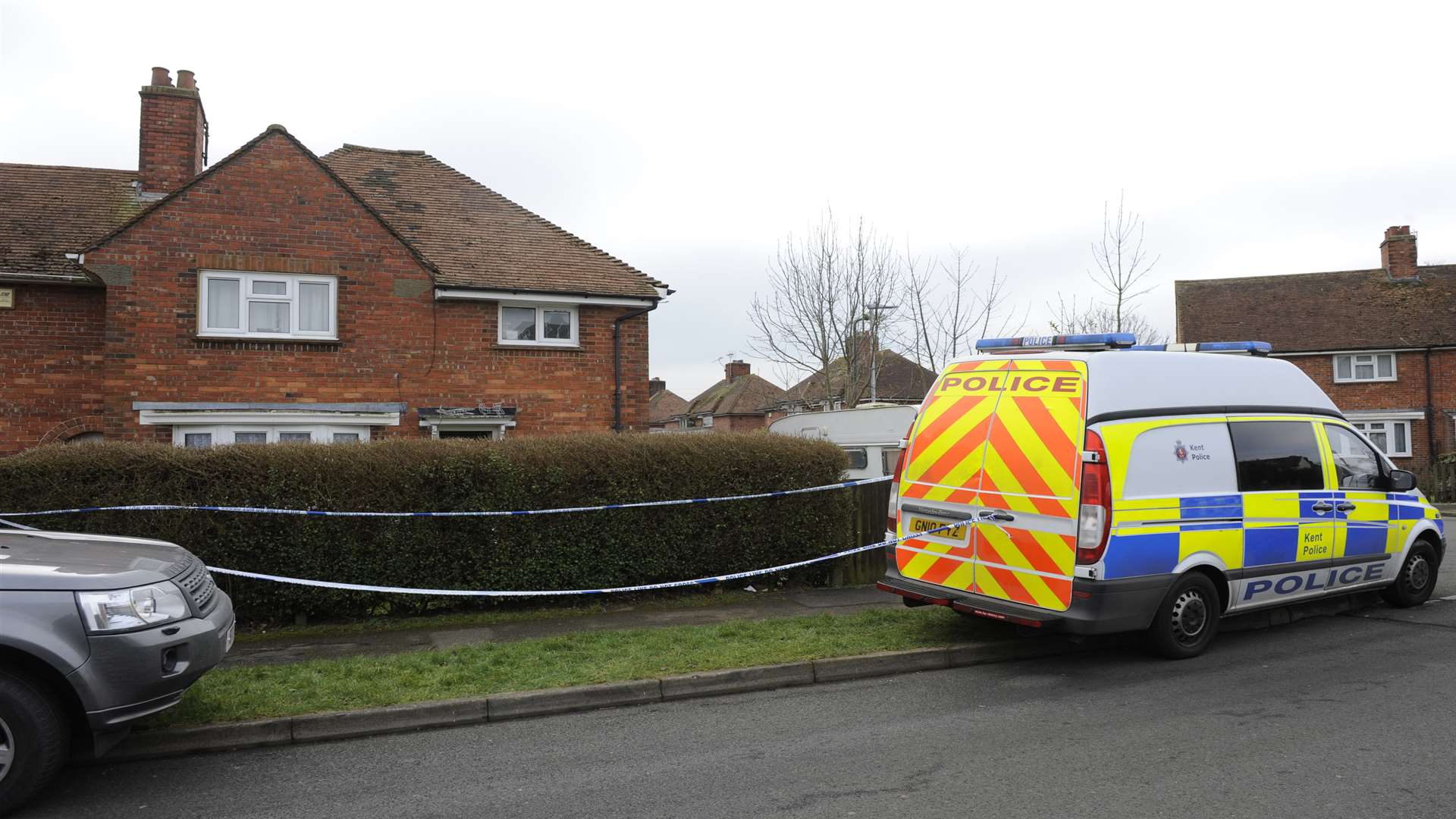 Police at the scene. Picture: Tony Flashman.