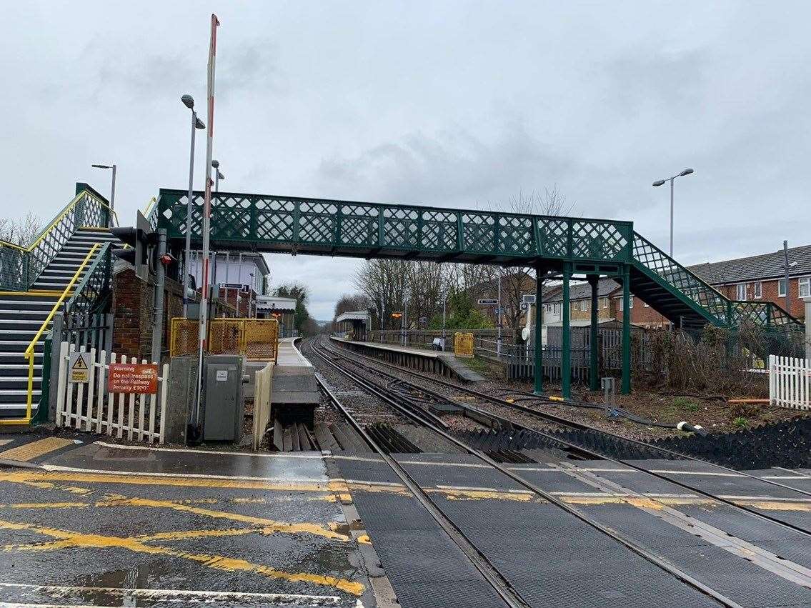 The revamped Snodland Station