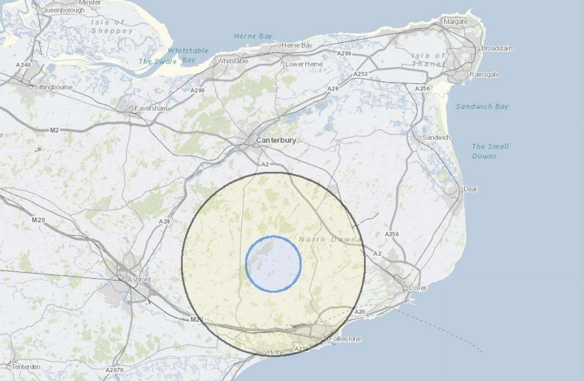 A 3km protection zone and a 10km surveillance zone have now been lifted. Picture: APHA Interactive Avian Influenza Disease Map