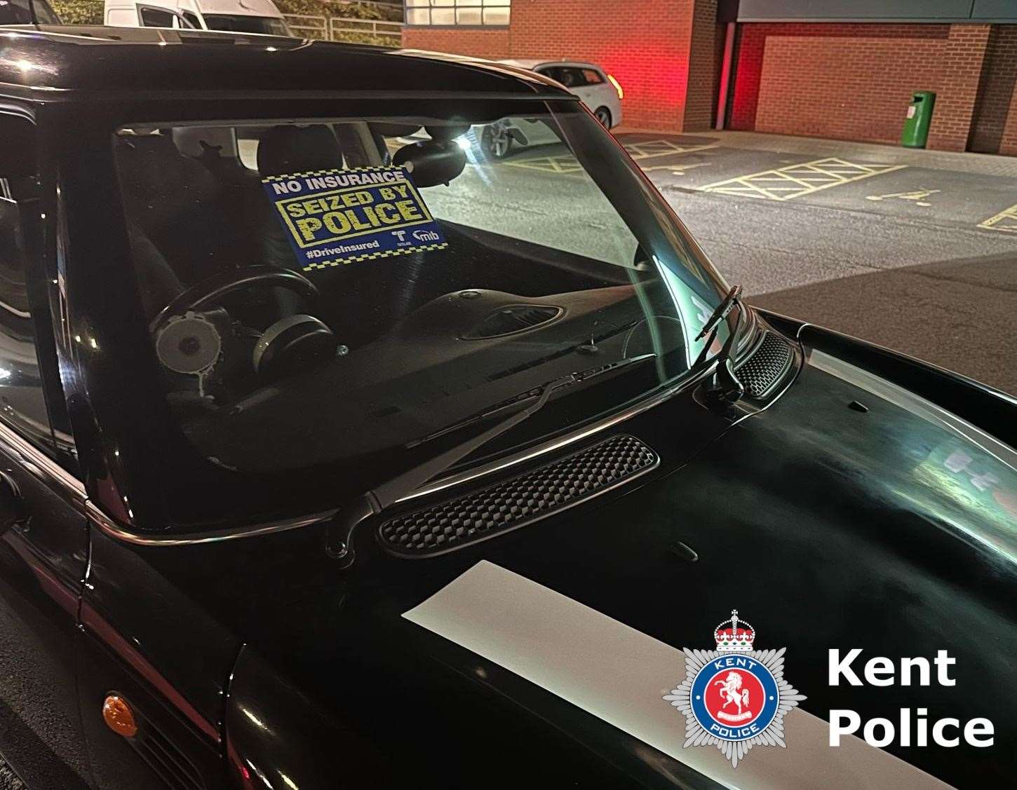 One of the cars seized by police in Thanet. Picture: Kent Police