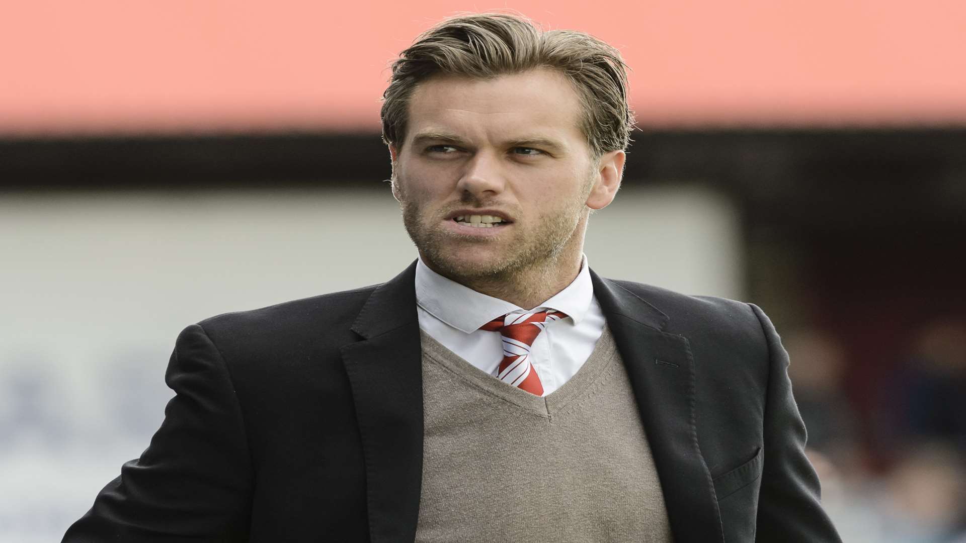 Ebbsfleet manager Daryl McMahon Picture: Andy Payton