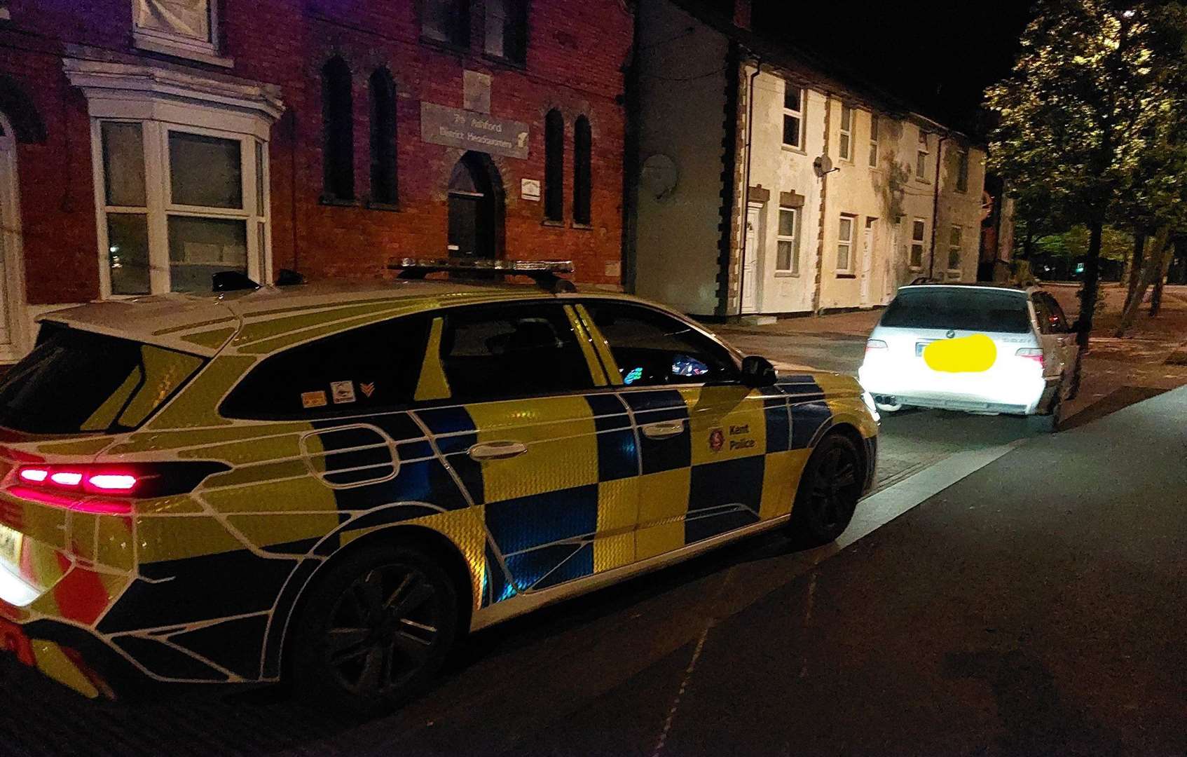 Police stopped the driver in Forge Lane, Ashford