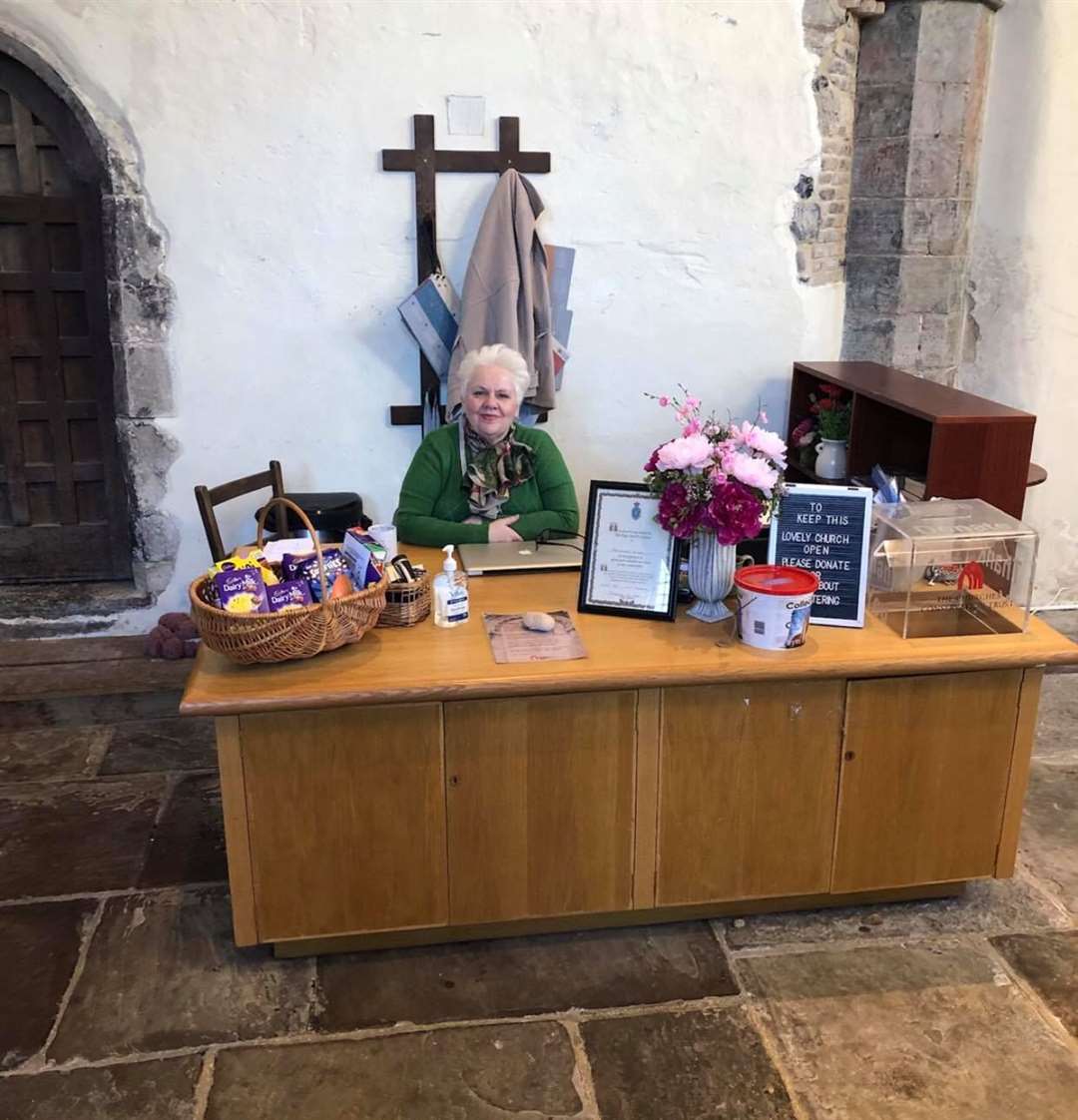 Annemarie Huigen is a volunteer at St Peter's Church, Sandwich