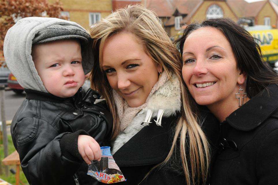 Kayleigh, Kai and Beverley Cox